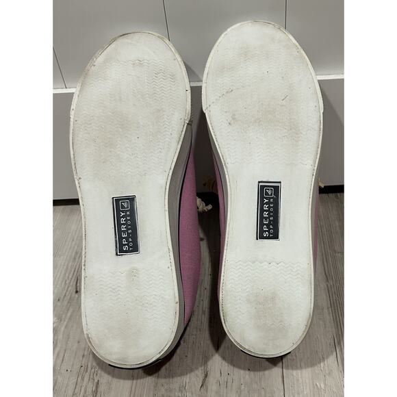 Sperry Top-Sider Women’s 9M Canvas Purple Slip On -Lace Up Casual Boat Sneakers - Picture 9 of 12